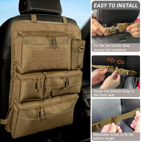 Tactical Car Seat Back Organizer - Image 4