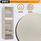 Hanging Closet Organizer 5-Tier, Oxford Wardrobe Storage - Image 4