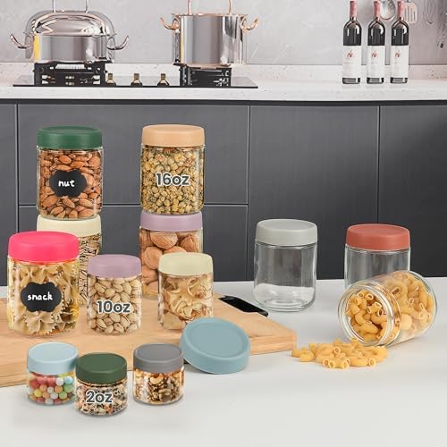 Lulonpon 8 Pieces 16 oz Overnight Oats Containers - Image 5