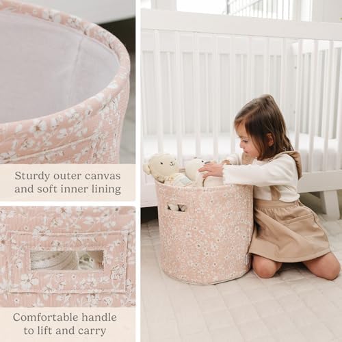 Sorrel + Fern Nursery Storage Basket, Soft Collapsible Fabric Toy Bin, - Image 5