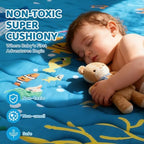 RONGFA Baby Play Mat for Floor, Playpen Mat for Toddlers Infant Kids, Machine - Image 4
