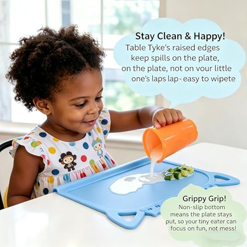 Silicone Toddler Placemat with Teething Table Edge Bumper - Image 3