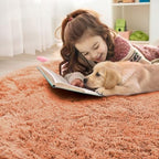OLANLY Muted Orange Round Rugs for Bedroom - Image 7