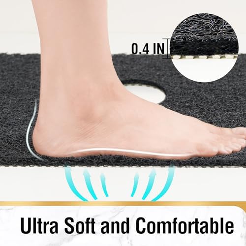 HITSLAM Square Shower Mat, 32 x 32 Inch Non Slip Bath Mat - Image 4
