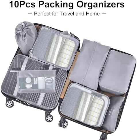 Packing Cubes for Travel 10 Set Luggage Organizer Bags - Image 2