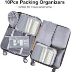 Packing Cubes for Travel 10 Set Luggage Organizer Bags - Image 2
