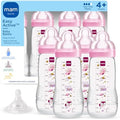 MAM 11oz Active Natural Flow Active Anti-Colic Baby Bottle, 4+ Mths, 4 Pack by MAMBabyUSA