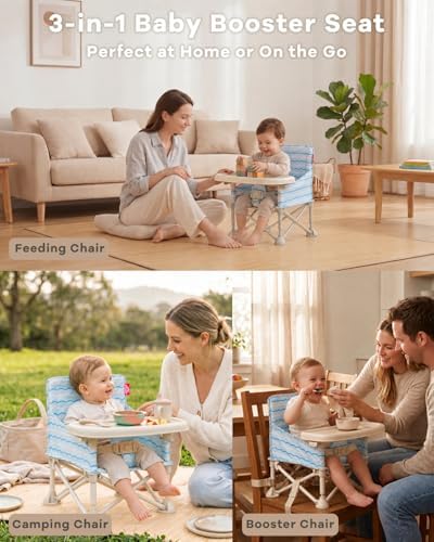 3-in-1 Portable Baby Chair, Foldable Travel Booster Seat - Image 3