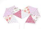 LOVENJOY Pink Floral 100% Cotton Bunting Banner - Image 7
