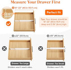 Lifewit 2.36" Upgrade Kitchen Drawer Dividers, Adjustable Drawer Organizer - Image 4