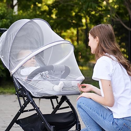 DUOMI Mosquito Net for Stroller, Encrypted Stroller Mosquito Net Full Cover - Image 5