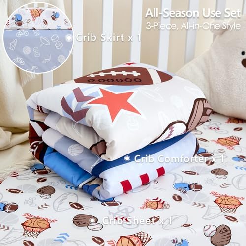3-Piece Crib Bedding Set for Boys - Image 6
