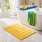 GRANNY SAYS Yellow Bathroom Rug 32" x 20", Non-Slip Microfiber Bath Mat - Image 2