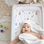 4 Pack Bedside Bassinet Sheets - Image 3