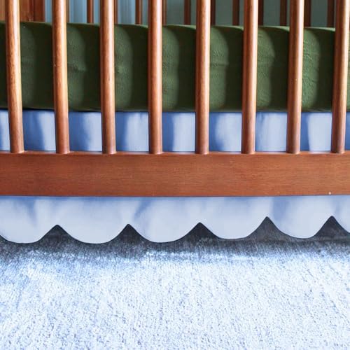 100% Microfiber Scalloped Crib Skirt 28"x 52" by Unknown