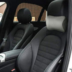 Aukee Memory Foam Car Neck Pillow Soft Leather Car Headrest - Image 4