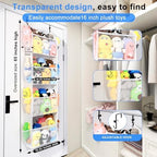 Toread Over the Door Stuffed Animal Storage, Holds Up To 75 lbs, Easy View Over - Image 3