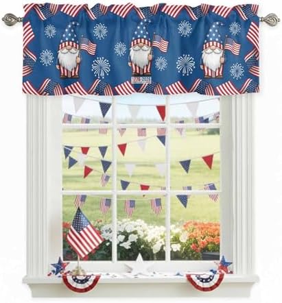 4th of July Kitchen Curtains Valances by VandarllinHomeKitchenDecor