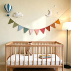 Fabric Triangle Banner Pennant Flags Palyroom Bunting Classroom Decor - Image 5