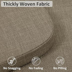 Shinnwa Kitchen Chair Cushions Set of 6, High-Resilience Foam Windsor Seat Pads - Image 3