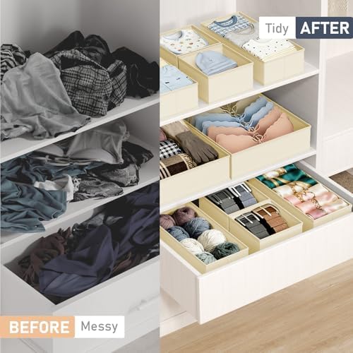 DIMJ Drawer Organizer Clothes 24 Pack - Image 5