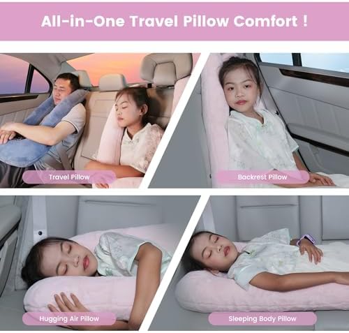 Keemall Inflatable Car Pillow for Kids & Adults, for Trips, Car Sleep &Naps - Image 5
