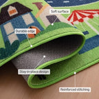Amazon Basics Kids Washable Area Rug, Printed Carpet Play Mat - Image 3
