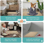 ITSOFT Memory Foam Bath Mat 24x16, Non Slip, Machine Washable, Quick Dry & - Image 6