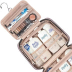 NISHEL Travel Toiletry Bag for women, Portable Hanging makeup Organizer - Image 4