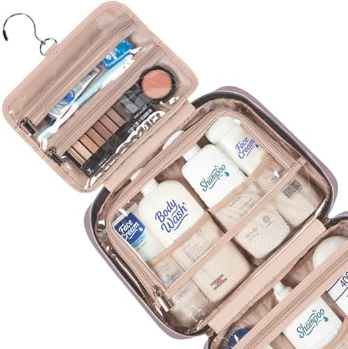 NISHEL Travel Toiletry Bag for women, Portable Hanging makeup Organizer - Image 4