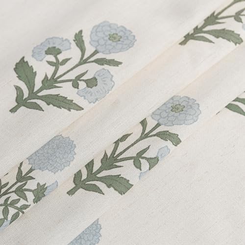 Floral Kitchen Valances for Windows, Farmhouse Linen Sheer Window Valance for - Image 6