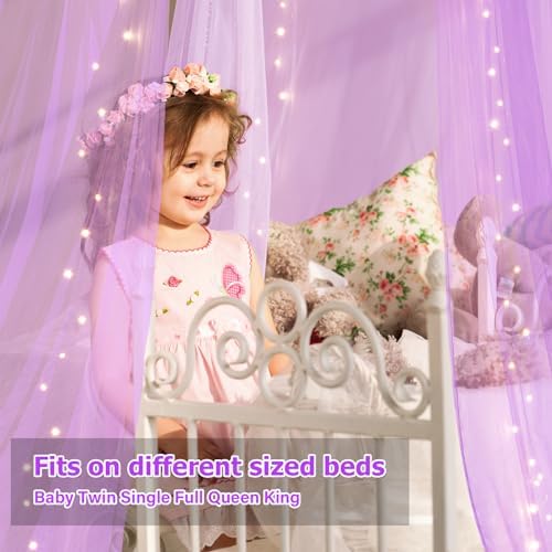 Bed Canopy with Lights, Bed Canopy - Image 5