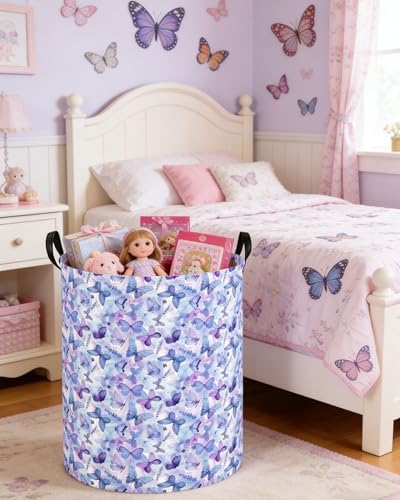 Butterfly Laundry hamper Baby Nursery Hamper Waterproof foldable kids laundry - Image 6
