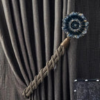 LOPGT Set of 2 Vintage Curtain Holdbacks Wall Mounted by HOME