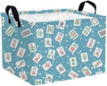 Kid Cute Rectangle Toy Box for Girl, Baby Collapsible Toy Storage Bin Nursery by ASKETAM