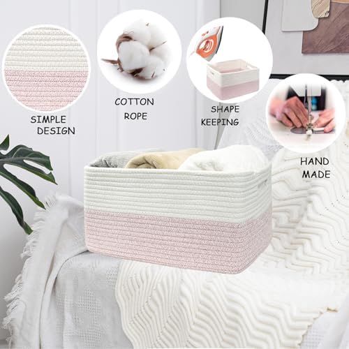 COMFY-HOMI Cotton Rope Woven Basket - Image 5