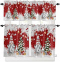 Vandarllin Christmas Gnome Kitchen Curtains and Valances Set, Winter Merry by VandarllinHomeKitchenDecor