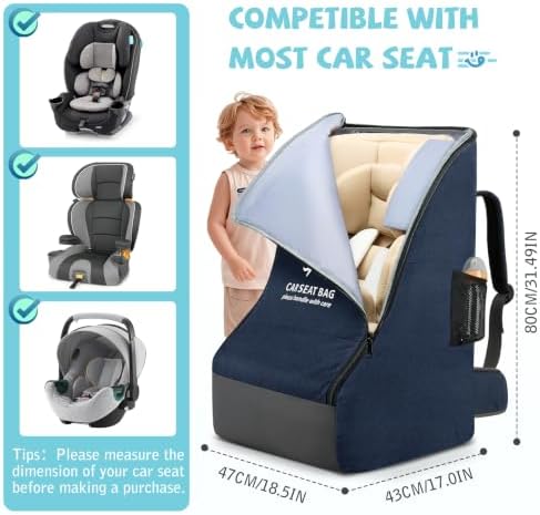 RAINSMORE Padded Car Seat Travel Bag - Image 2
