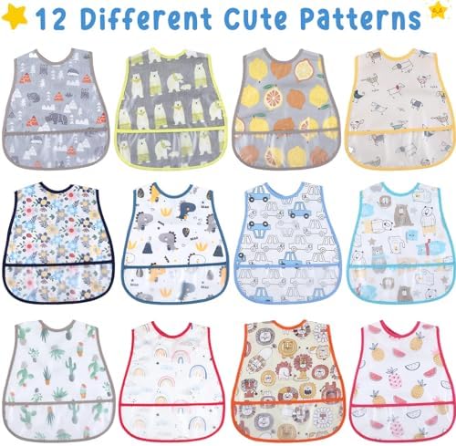 24 Pcs Waterproof Baby Bibs - Image 4