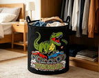 ESSME Kids Laundry Basket, Dinosaur Hamper Collapsible Canvas Waterproof - Image 4