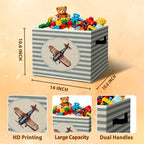 Rustic Airplane Storage Bins Boxes - Image 3