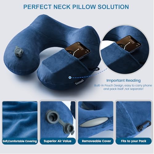 Keemall Inflatable Travel Neck Pillow - Image 6