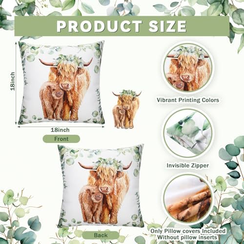 HunnmingRe Highland Cow Baby Crib Bedding Set - Image 3
