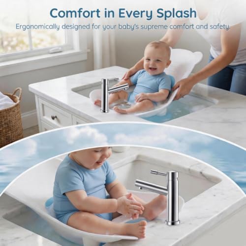 Totority Baby Wash Basin Ergonomic PP Material Newborn Toddler Portable - Image 3
