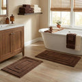 GRANNY SAYS Brown Bathroom Rugs Set 2 Piece, Soft Microfiber Bath Mats by GRANNYSAYS