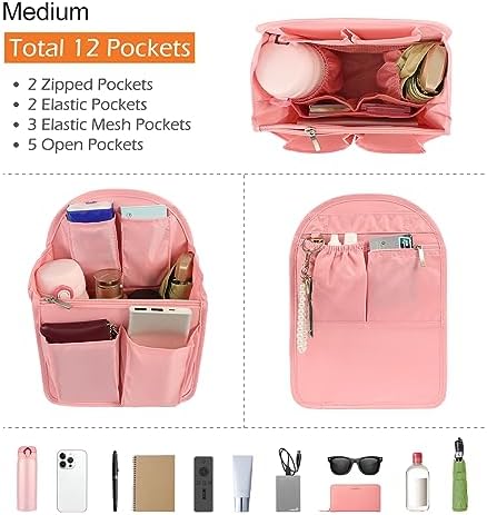 Surblue Backpack Organizer Insert Liner Hanging Travel Rucksack Purse and - Image 3