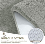 Polyester Bathroom Rug 36"x60" Gray, Large Soft Shaggy Bath Mat - Image 6