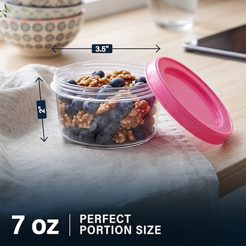 DecorRack 7 oz Food Storage Containers, Screw Lids - Image 2