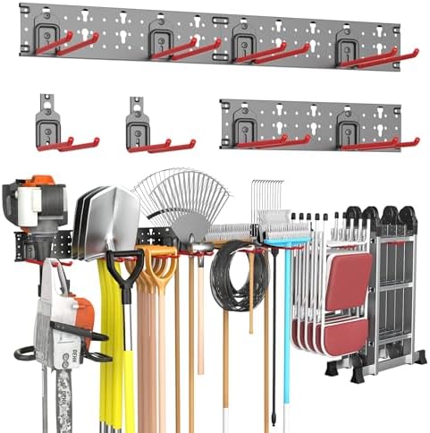 TORACK Garden Tool Organizer Wall Mounted, Folding Chair Storage Rack by TORACK