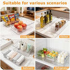 2Pack Clear Baby Bottle Organizer Portable Baby Bottle Storage Container - Image 5